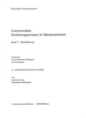 Kommunales Rechnungswesen in Niedersachsen, Band 1: Buchführung von Bußmann,  Christopher, Lasar,  Andreas