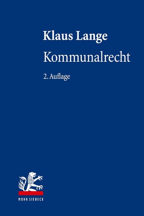 Kommunalrecht von Lange,  Klaus