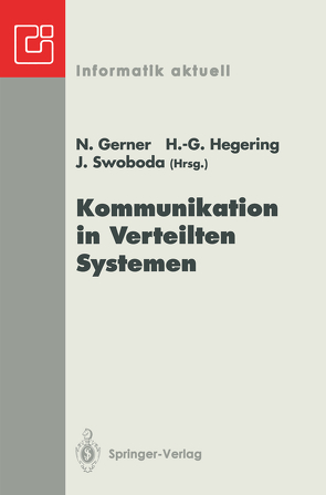 Kommunikation in Verteilten Systemen von Gerner,  Nina, Hegering,  Heinz-Gerhard, Swoboda,  Joachim