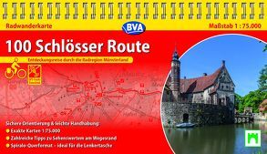 Kompakt-Spiralo BVA 100 Schlösser Route Radwanderkarte 1:75.000 mit Begleitheft, wetter- und reißfest, GPS-Tracks Download