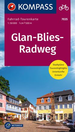 KOMPASS Fahrrad-Tourenkarte Glan-Blies-Radweg 1:50.000 von KOMPASS-Karten GmbH