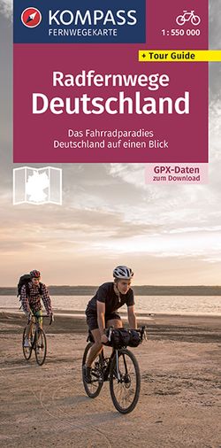 KOMPASS Radfernwegekarte Deutschland – Übersichtskarte 1:550.000 von KOMPASS-Karten GmbH
