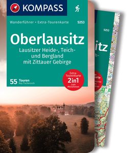 KOMPASS Wanderführer Oberlausitz, Lausitzer Heide-, Teich- und Bergland, mit Zittauer Gebirge, 55 Touren von Tschersich,  Kay