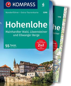KOMPASS Wanderführer Hohenlohe, Mainhardter Wald, Löwensteiner und Ellwanger Berge, 55 Touren von Aigner,  Lisa