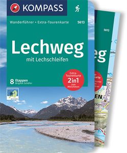 KOMPASS Wanderführer Lechweg mit Lechschleifen, 16 Touren und Etappen von Schaefer,  Brigitte