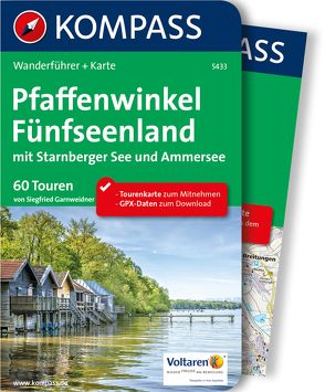 Kompass Wanderführer Pfaffenwinkel, Fünfseenland, Starnberger See, Ammersee