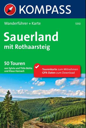 Kompass Wanderführer Sauerland mit Rothaarsteig