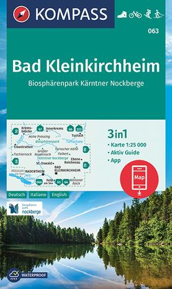 KOMPASS Wanderkarte 063 Bad Kleinkirchheim, Biosphärenpark Kärntner Nockberge 1:25000 von KOMPASS-Karten GmbH