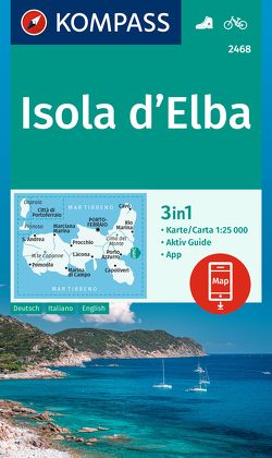 KOMPASS Wanderkarte 2468 Isola d‘ Elba 1:25.000