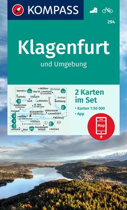 KOMPASS Wanderkarten-Set 294 Klagenfurt und Umgebung (2 Karten) 1:50.000 von KOMPASS-Karten GmbH