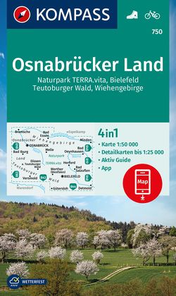 KOMPASS Wanderkarte 750 Osnabrücker Land