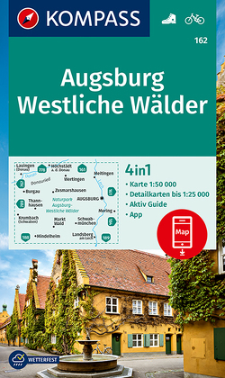 KOMPASS Wanderkarte Augsburg, Westliche Wälder von KOMPASS-Karten GmbH