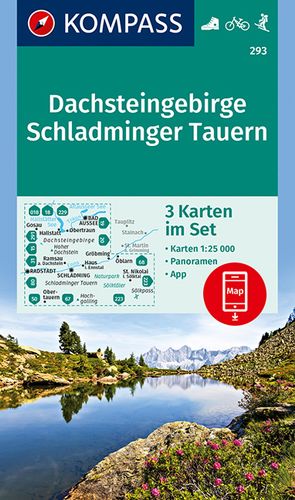 KOMPASS Wanderkarten-Set 293 Dachsteingebirge, Schladminger Tauern (3 Karten) 1:25.000 von KOMPASS-Karten GmbH