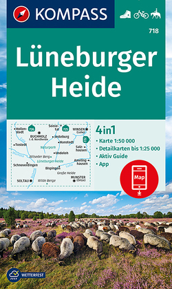 KOMPASS Wanderkarte 718 Lüneburger Heide 1:50.000 von KOMPASS-Karten GmbH