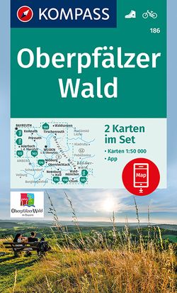 KOMPASS Wanderkarten-Set 186 Oberpfälzer Wald (2 Karten) 1:50.000 von KOMPASS-Karten GmbH