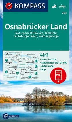 KOMPASS Wanderkarte 750 Osnabrücker Land 1:50.000 von KOMPASS-Karten GmbH