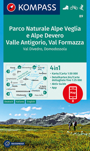 KOMPASS Wanderkarte Parco Naturale Alpe Veglia e Alpe Devero, Valle Antigorio, Val Formazza, Val Divedro, Domodossola von KOMPASS-Karten GmbH