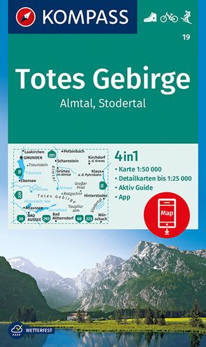 KOMPASS Wanderkarte 19 Totes Gebirge, Almtal, Stodertal 1:50.000 von KOMPASS-Karten GmbH
