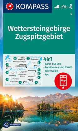 KOMPASS Wanderkarte 5 Wettersteingebirge, Zugspitzgebiet 1:50.000 von KOMPASS-Karten GmbH