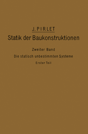 Kompendium der Statik der Baukonstruktionen von Pirlet,  J.
