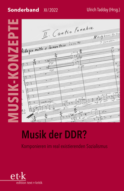 Musik der DDR? von Tadday,  Ulrich