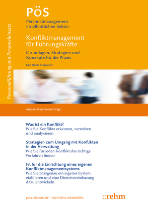 Konfliktmanagement für Führungskräfte von Blasweiler,  Karl Heinz, Gourmelon,  Andreas