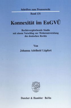 Konnexität im EuGVÜ. von Lüpfert,  Johanna Adelheid