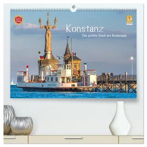Konstanz – die größte Stadt am Bodensee (hochwertiger Premium Wandkalender 2024 DIN A2 quer), Kunstdruck in Hochglanz von Di Domenico,  Giuseppe