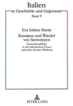Konstanz und Wandel von Stereotypen von Kuntz,  Eva Sabine