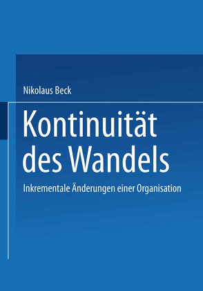 Kontinuität des Wandels von Beck,  Nikolaus