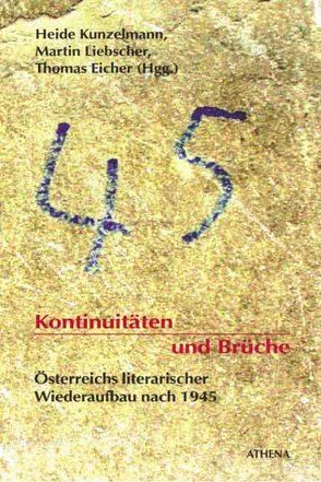 Kontinuitäten und Brüche von Eicher,  Thomas, Kunzelmann,  Heide, Liebscher,  Martin