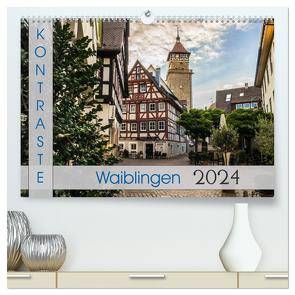 Kontraste Waiblingen (hochwertiger Premium Wandkalender 2024 DIN A2 quer), Kunstdruck in Hochglanz von Eisele,  Horst