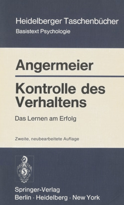 Kontrolle des Verhaltens von Angermeier,  Wilhelm F.