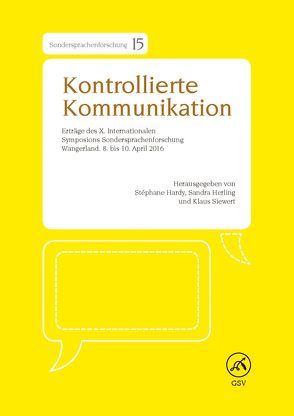 Kontrollierte Kommunikation von Hardy,  Stephane, Herling,  Sandra, Siewert,  Klaus