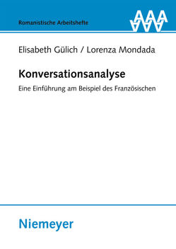 Konversationsanalyse von Furchner,  Ingrid, Gülich,  Elisabeth, Mondada,  Lorenza