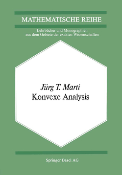 Konvexe Analysis von Marti,  J.T.