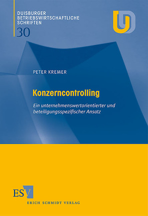 Konzerncontrolling von Kremer,  Peter