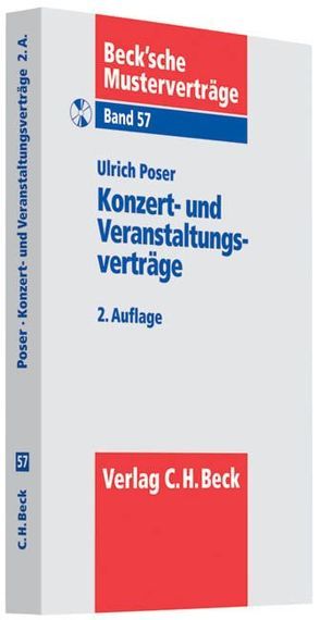 Konzert- und Veranstaltungsverträge von Poser,  Ulrich