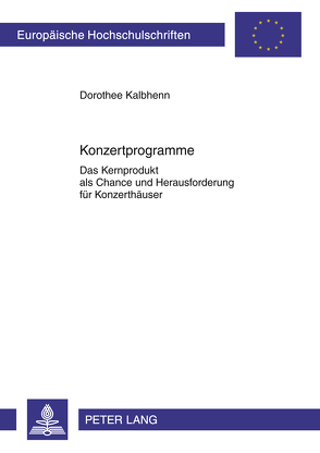 Konzertprogramme von Kalbhenn,  Dorothee