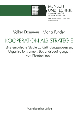 Kooperation als Strategie von Domeyer,  Volker, Funder,  Maria