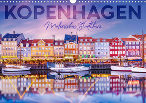 KOPENHAGEN Malerisches Stadtherz (Wandkalender 2024 DIN A3 quer), CALVENDO Monatskalender von Viola,  Melanie