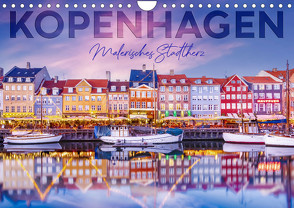 KOPENHAGEN Malerisches Stadtherz (Wandkalender 2024 DIN A4 quer), CALVENDO Monatskalender von Viola,  Melanie