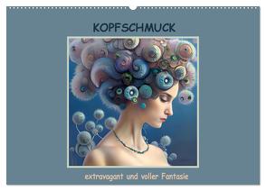 Kopfschmuck – extravagant und voller Fantasie (Wandkalender 2024 DIN A2 quer), CALVENDO Monatskalender von IssaBild,  IssaBild