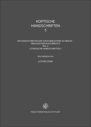 Koptische Handschriften von Störk,  Lothar
