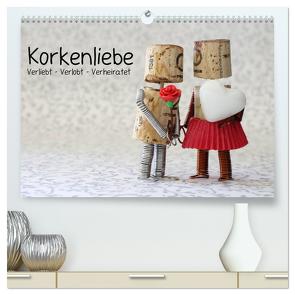 Korkenliebe (hochwertiger Premium Wandkalender 2024 DIN A2 quer), Kunstdruck in Hochglanz von Kanthak,  Michaela