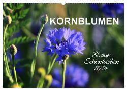 Kornblumen – Blaue Schönheiten (Wandkalender 2024 DIN A2 quer), CALVENDO Monatskalender von Löwer,  Sabine