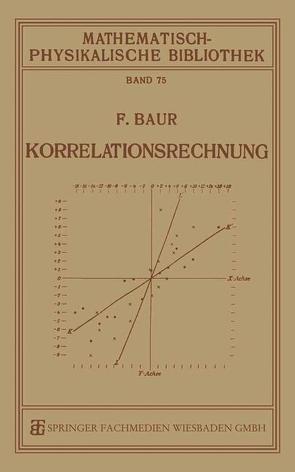 Korrelationsrechnung von Baur,  Franz