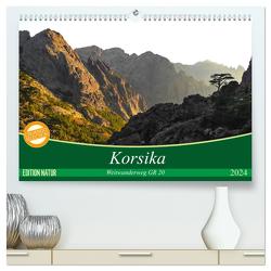 Korsika – Weitwanderweg GR 20 (hochwertiger Premium Wandkalender 2024 DIN A2 quer), Kunstdruck in Hochglanz von Vogel,  Carmen