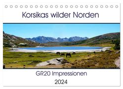 Korsikas wilder Norden. GR20 Impressionen (Tischkalender 2024 DIN A5 quer), CALVENDO Monatskalender von Braun,  Nathalie