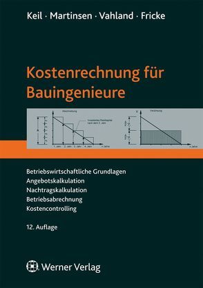 Kostenrechnung für Bauingenieure von Fricke,  Jörg G., Keil,  Wolfram, Martinsen,  Ulfert, Vahland,  Rainer